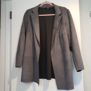 Faux Suede Microsuede Jacket Periwinkle 0X